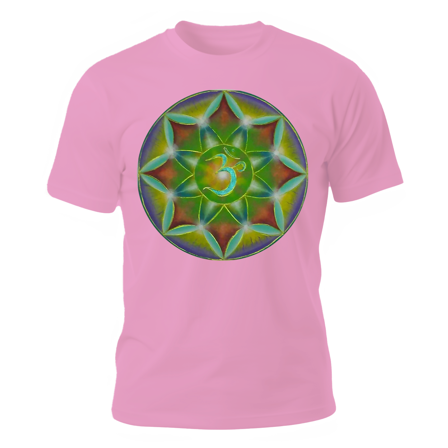 CAMISETA CON GEOMETRIA SAGRADA OBRA: "OM FRECUENCIA DE AMOR"