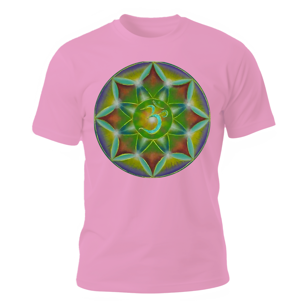 CAMISETA CON GEOMETRIA SAGRADA OBRA: "OM FRECUENCIA DE AMOR"